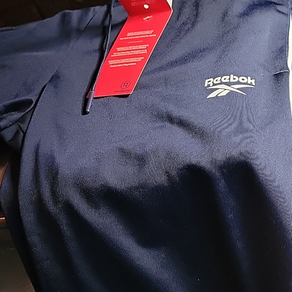 Reebok Women's Dark Blue Navy Track Pants Size XS NEW - Picture 5 of 5